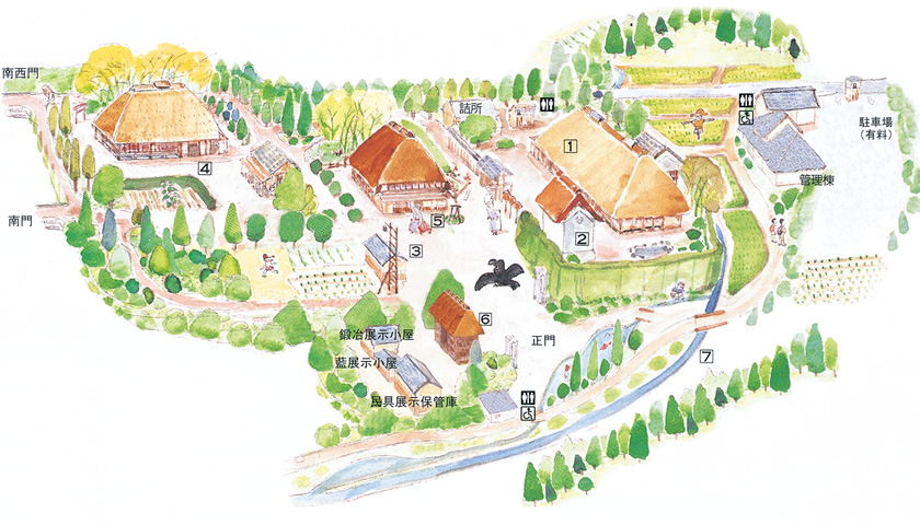 次大夫堀公園民家園の施設の画像