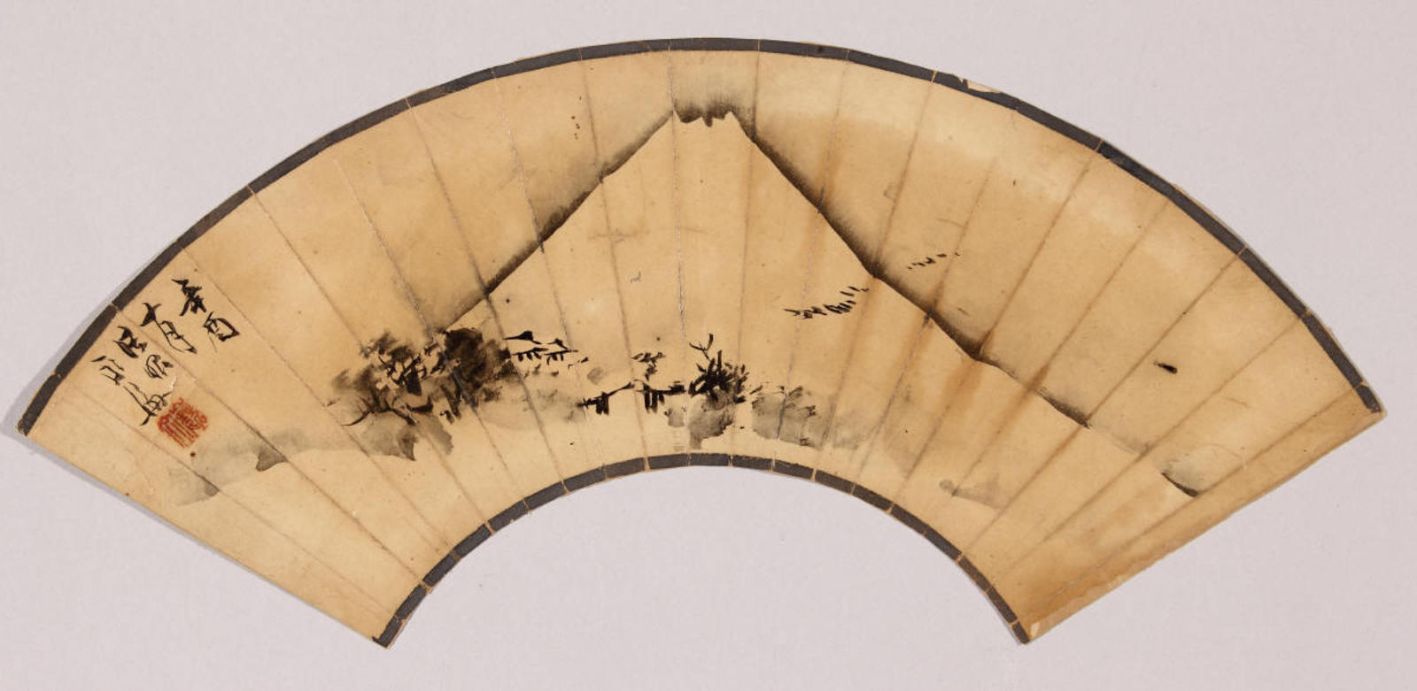 扇面「富士図」