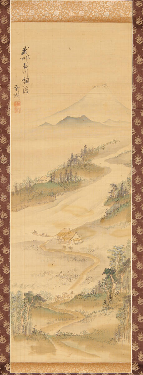 武州玉川烟渡図