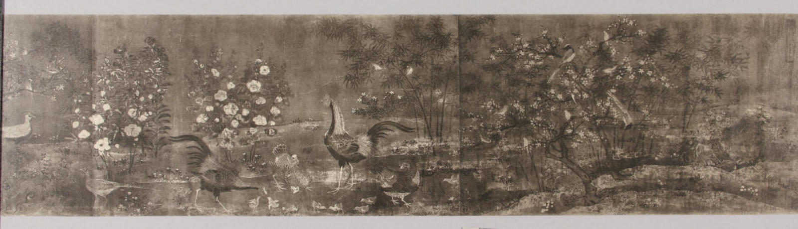 複製 黄筌柳塘聚禽図