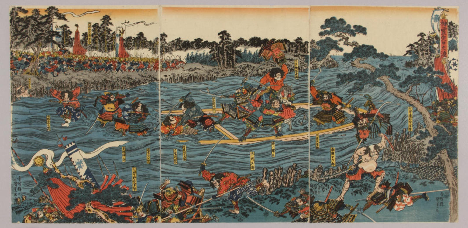 錦絵「神霊矢口之渡」