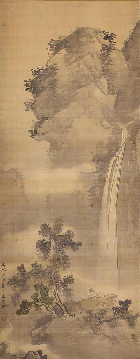 山水観瀑図