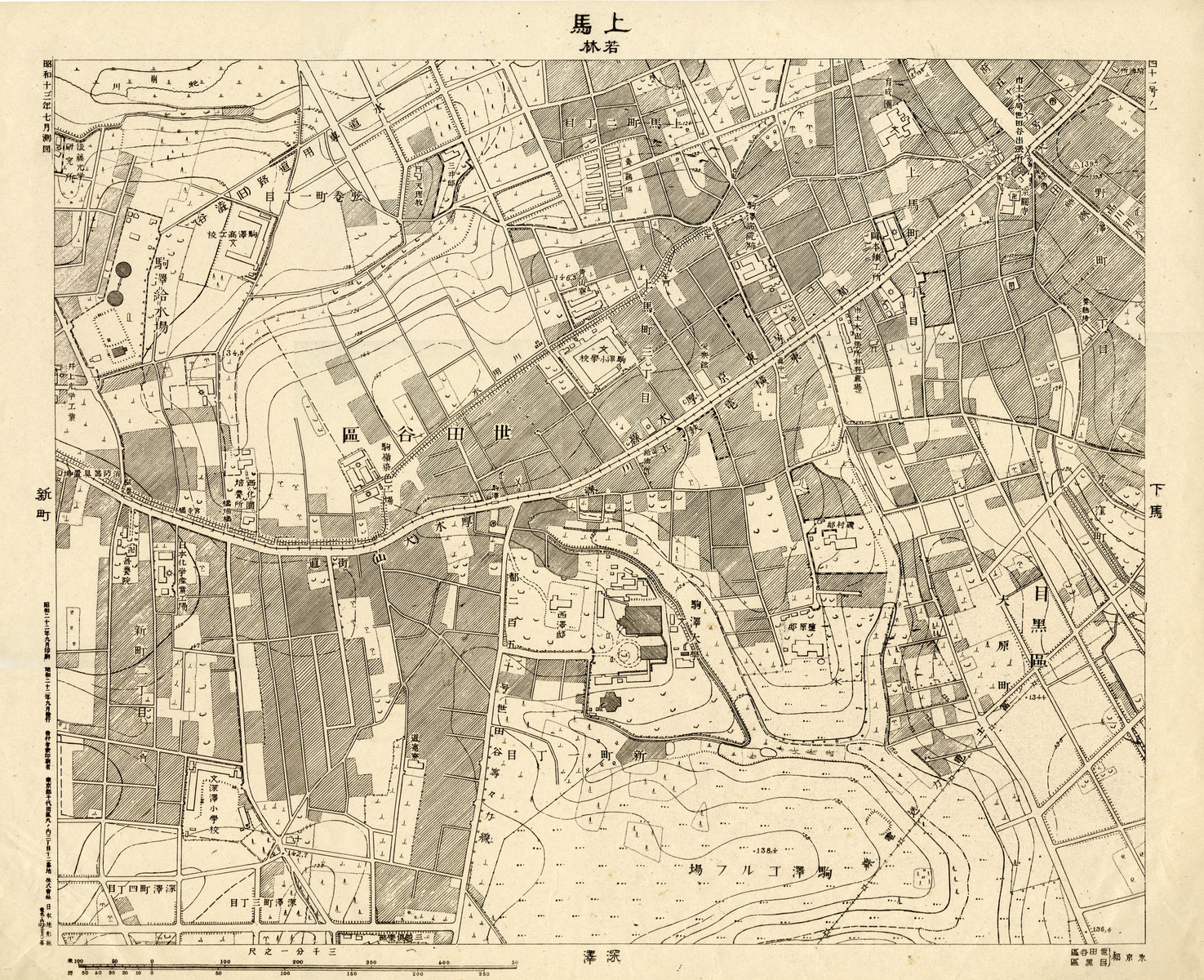 ３千分１地形図「41号ノ１　上馬」