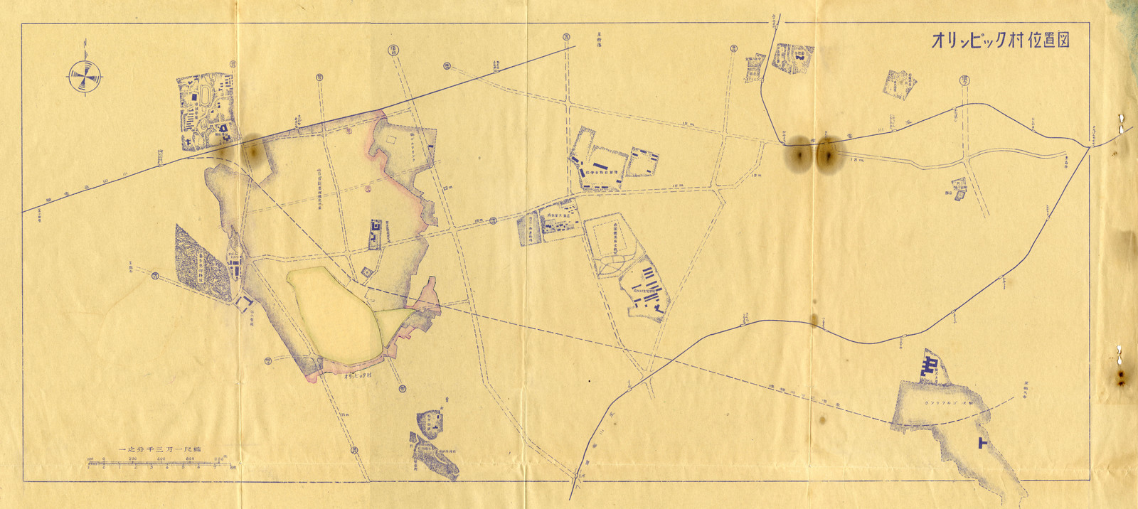 オリンピック村位置図